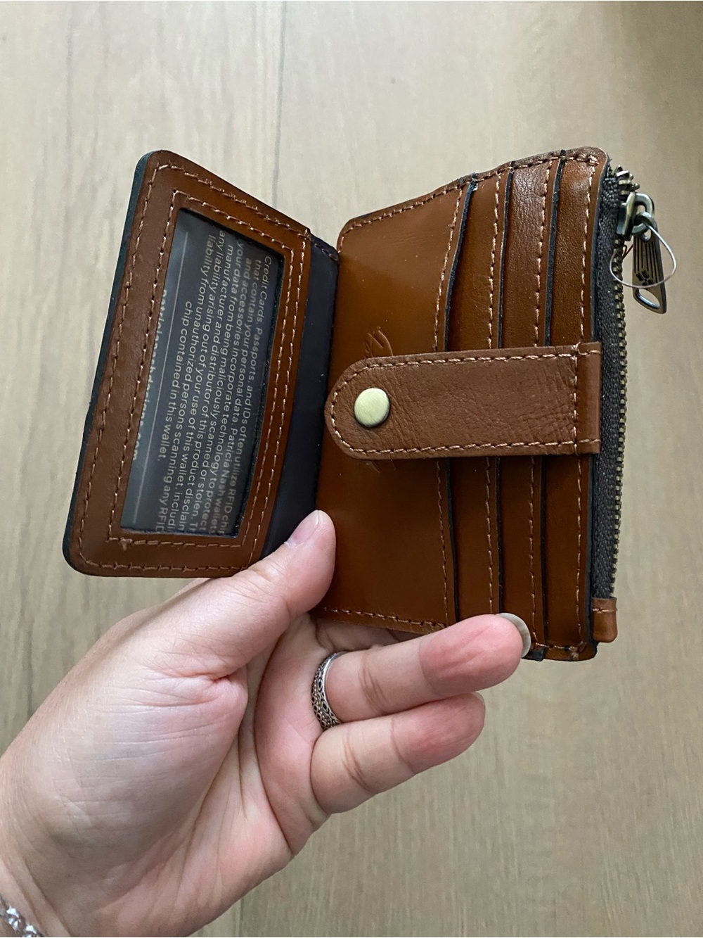 Patricia Nash Cassis RFID Leather Card Wallet nwt - Picture 5 of 8